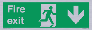 Fire Exit Down Arrow